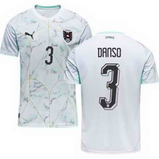 Youth 3 Austria Kevin Danso World Cup Away Replica Jersey  2